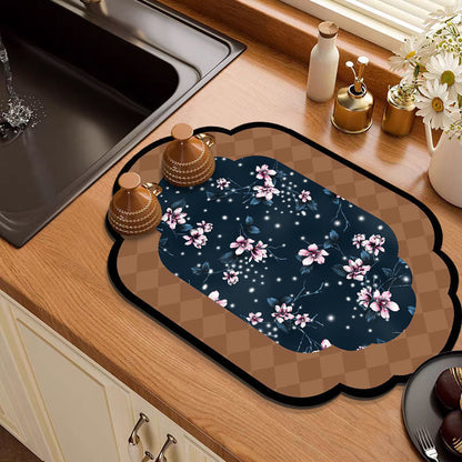 Elegant Floral Mat