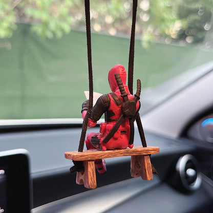 Deadpool Book Reading Car Decor