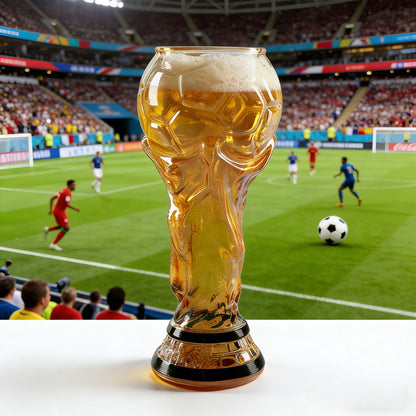 Football Trophy Glass