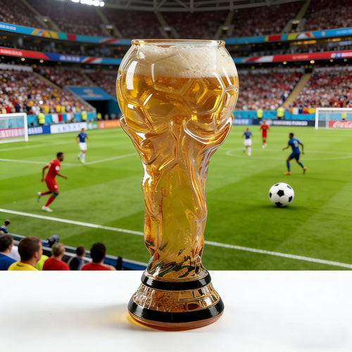 Football Trophy Glass