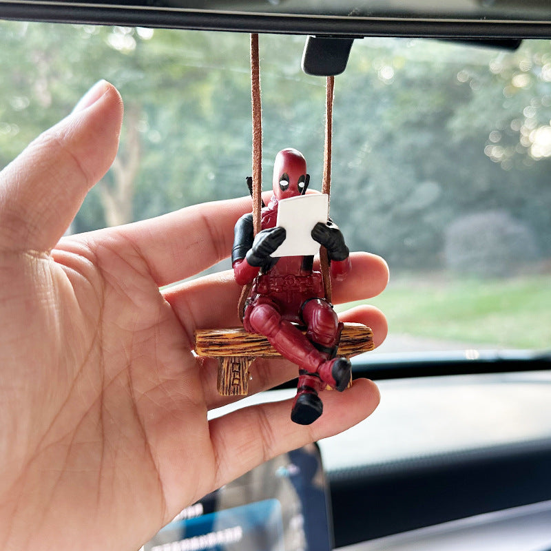 Deadpool Book Reading Car Decor