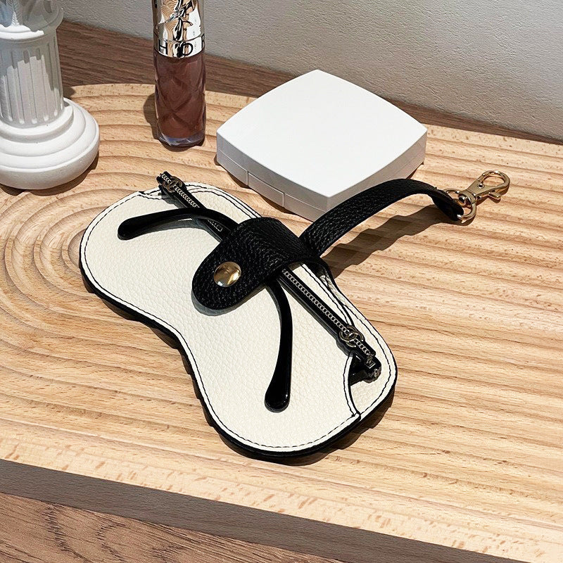 Portable Leather Sunglasses Holder