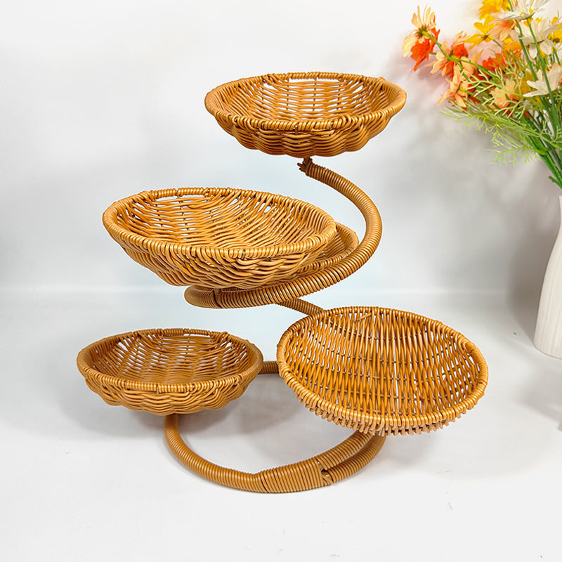 Multi-Tier Woven Storage Rack
