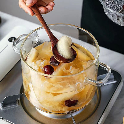 Glass Cooking Pot with Lid