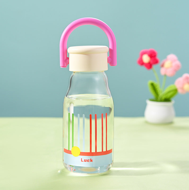 Sweet Pastel Glass Bottle