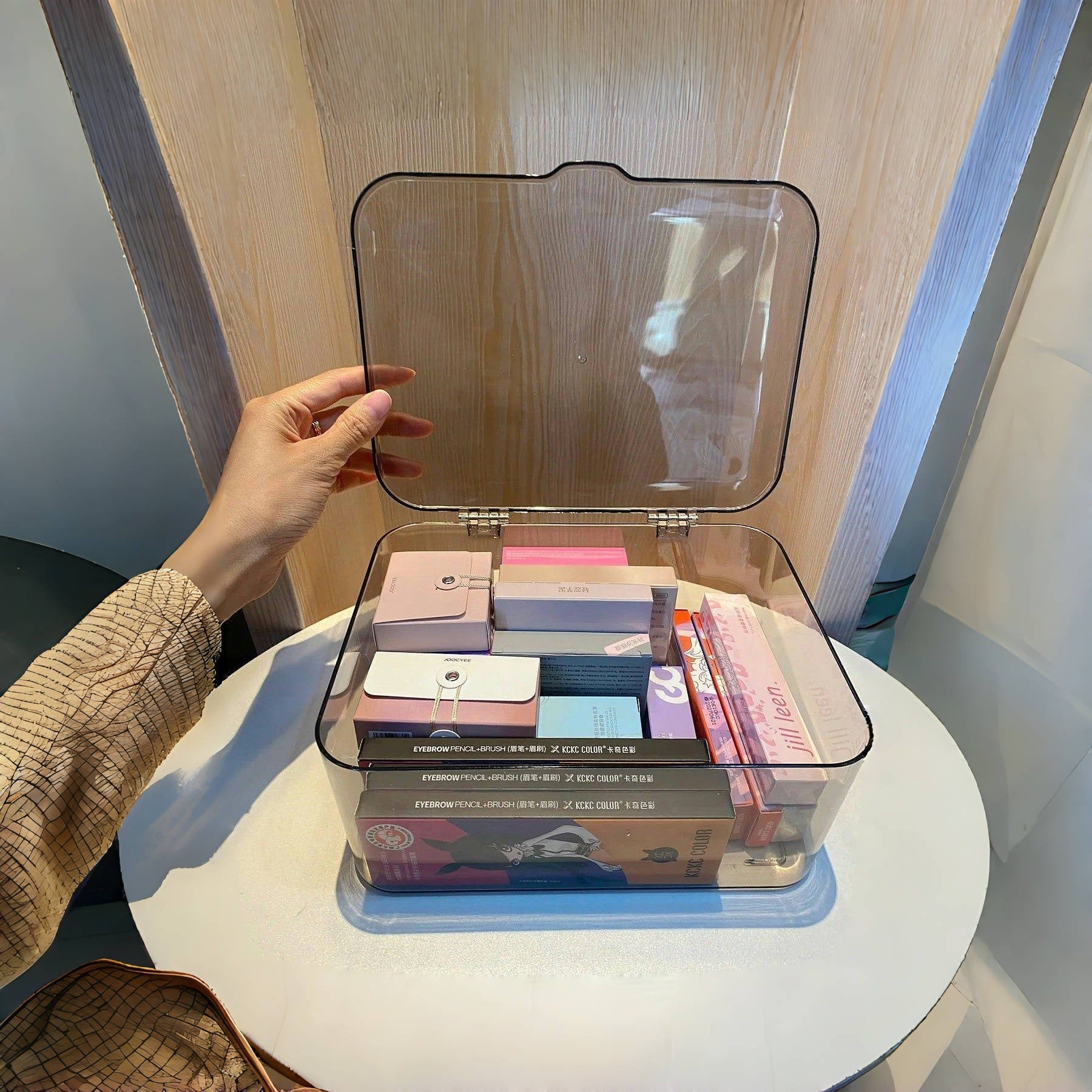 Transparent Desktop Storage Box