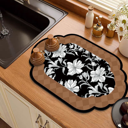 Elegant Floral Mat