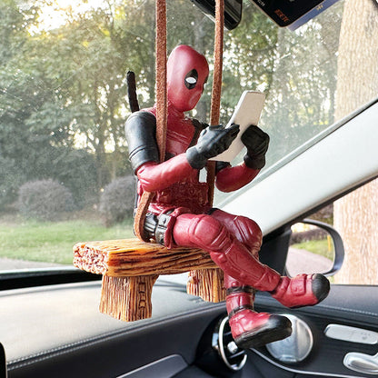 Deadpool Book Reading Car Decor