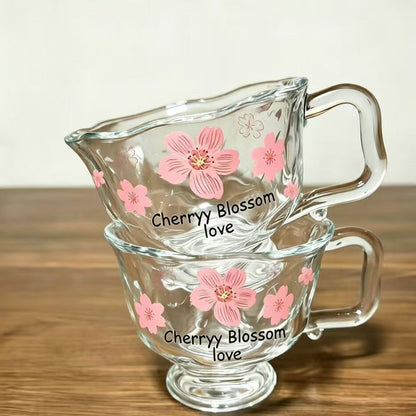Aesthetic Bloosom Glass Mug