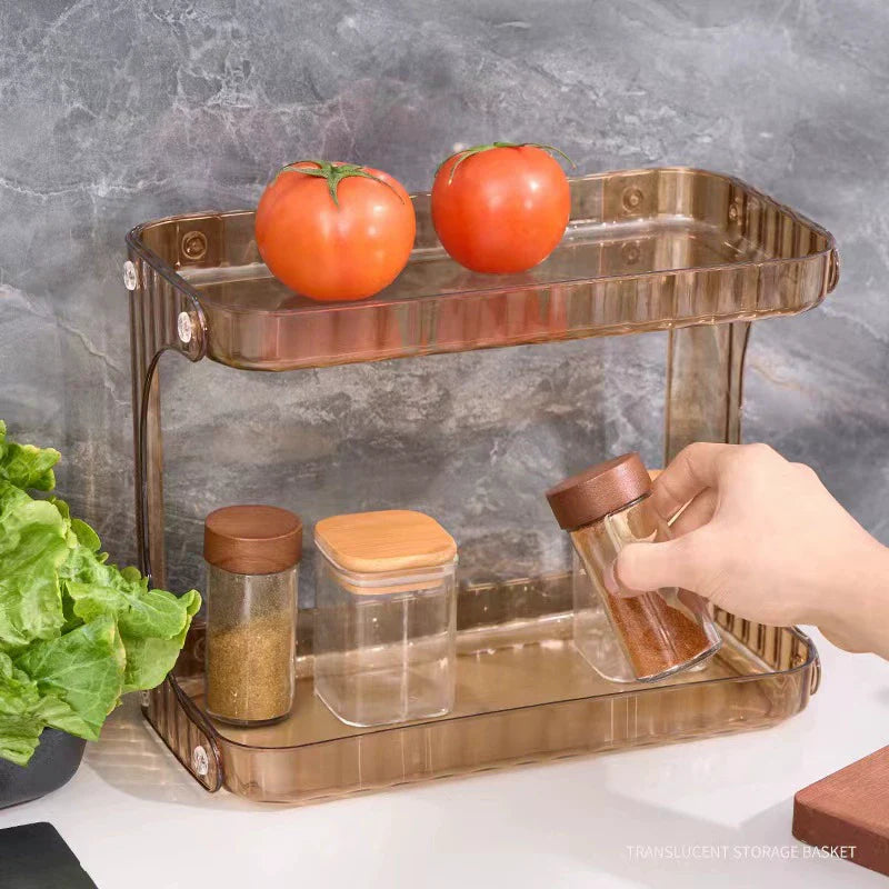 2-Tier Corner Shelf Organizer