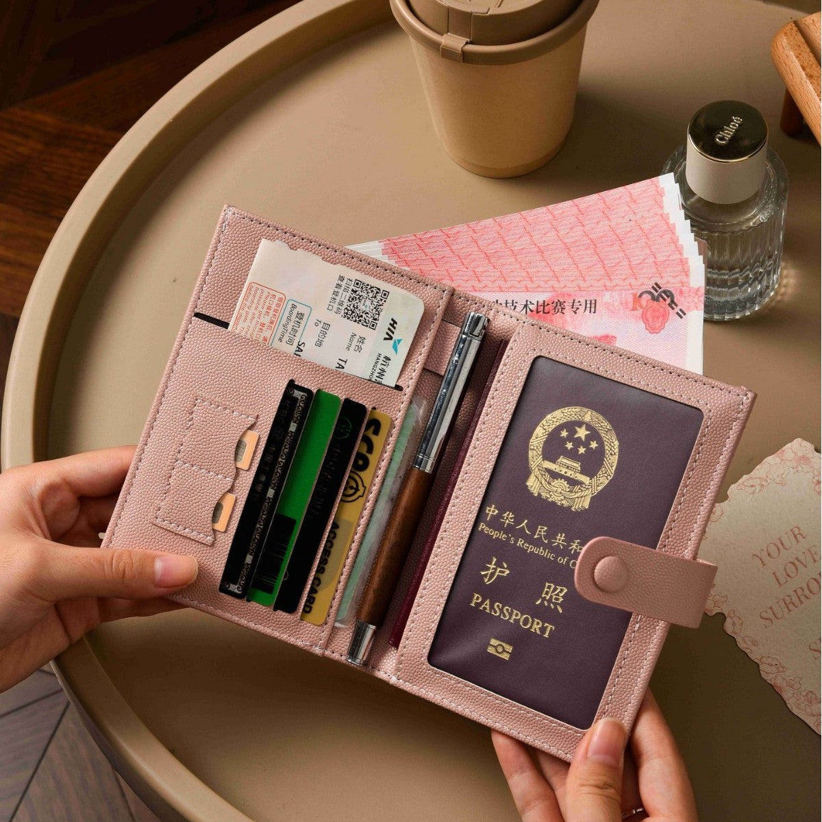 Travel Passport Holder Pouch