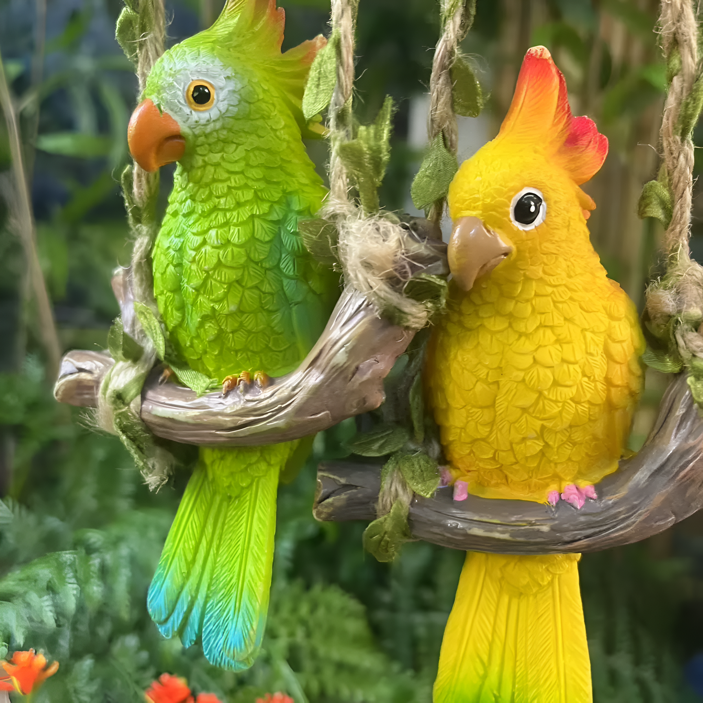 Hanging Parrot Decor Ornament