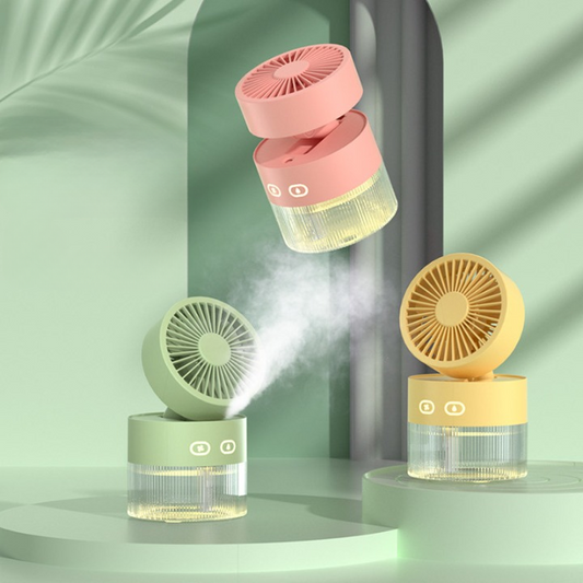 Mini Desk Misting Fan