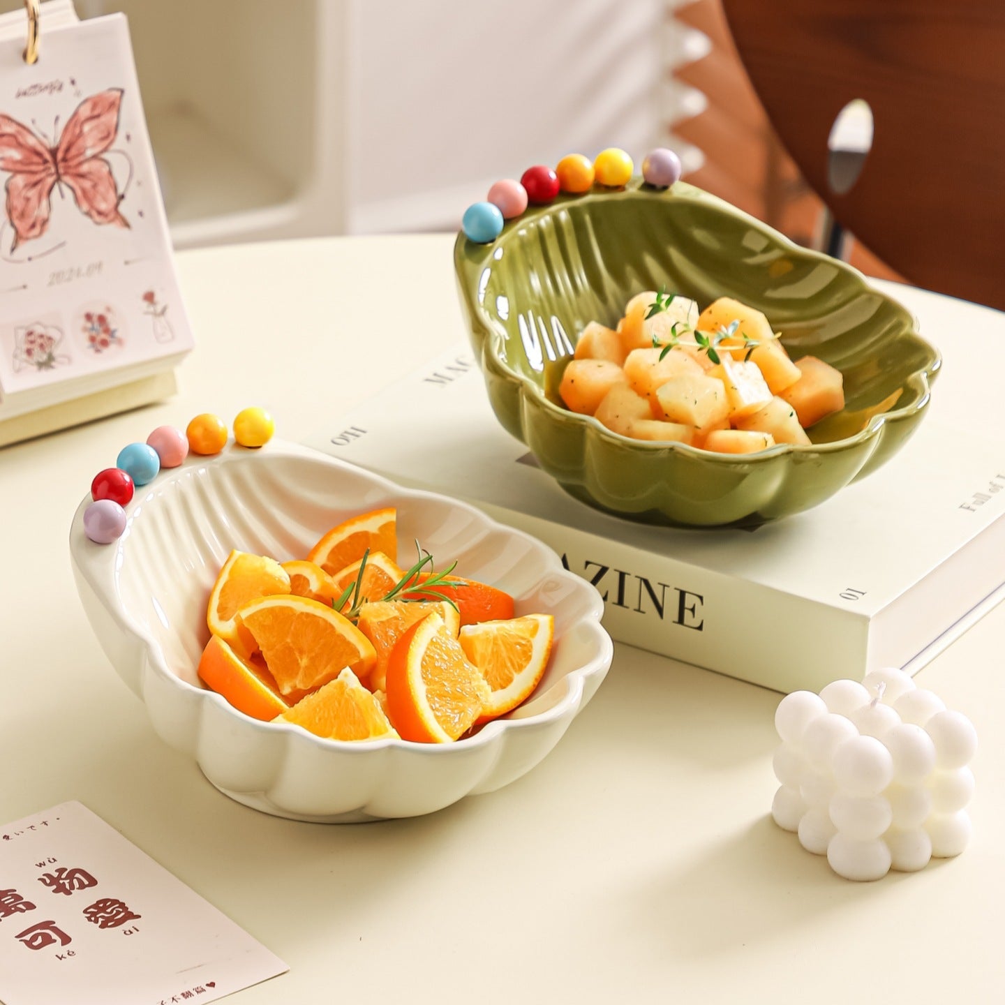 Shell Shape Fruit Bowl