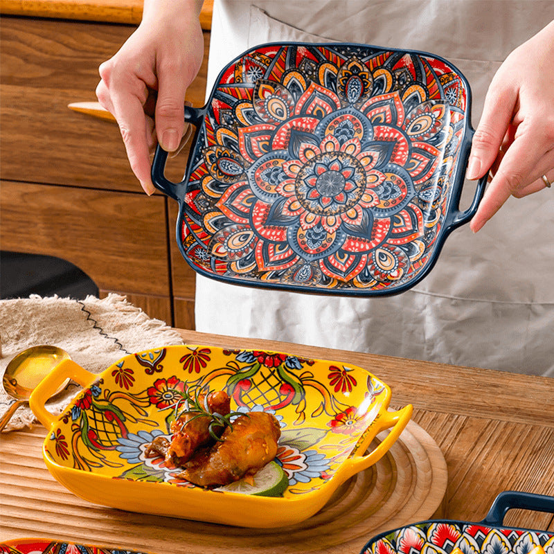 Vintage Ceramic Serving Tray