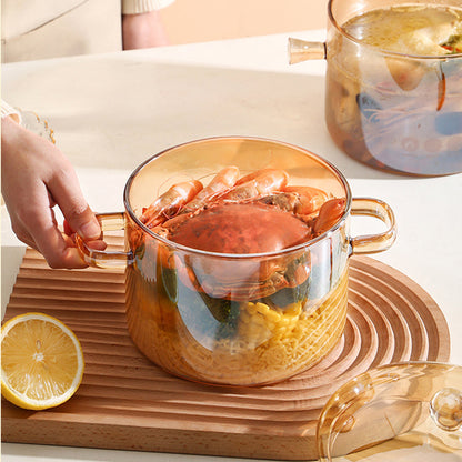 Glass Cooking Pot with Lid
