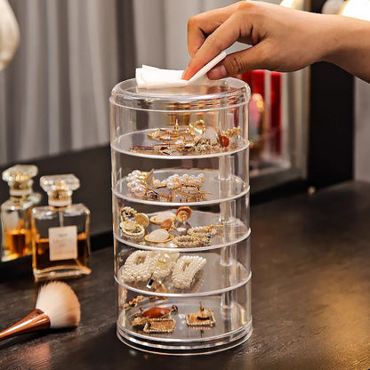 Rotating Acrylic Jewelry Organizer