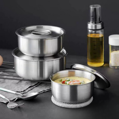 Stainless Steel Steamed Bowl Set