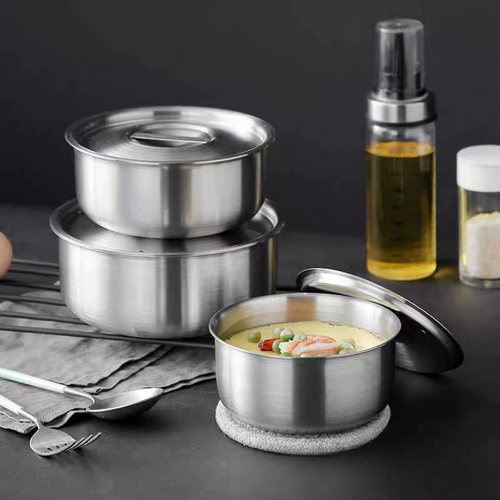 Stainless Steel Steamed Bowl Set