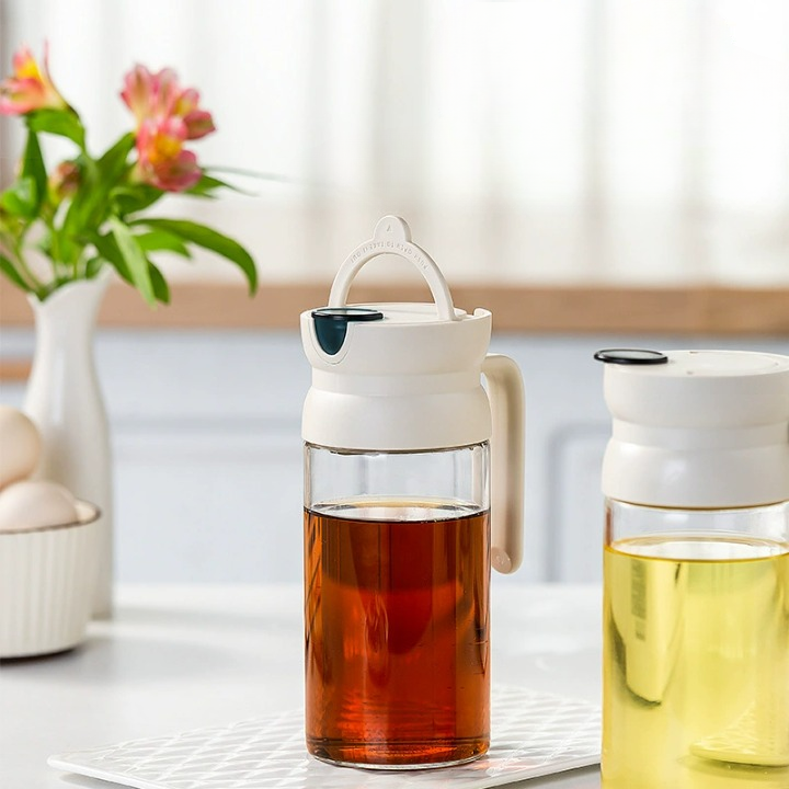 Auto Pour Glass Oil Dispenser