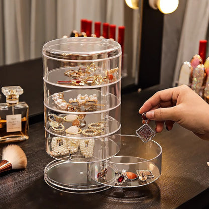 Rotating Acrylic Jewelry Organizer