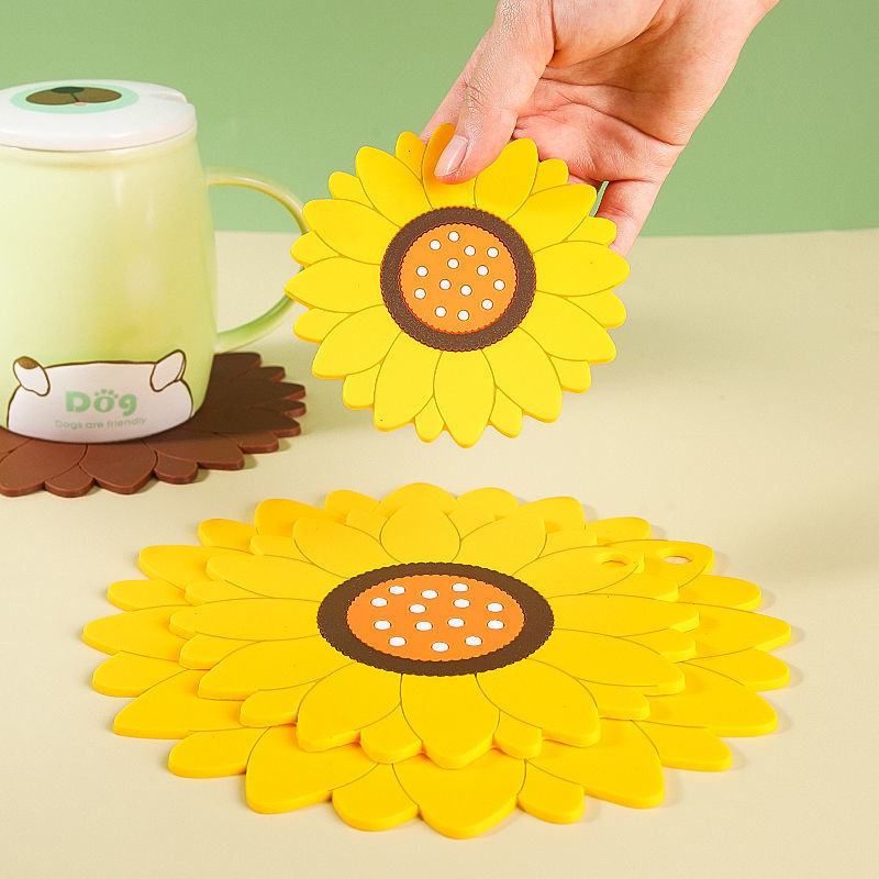 Sunflower pad pot mat (10cm Size)