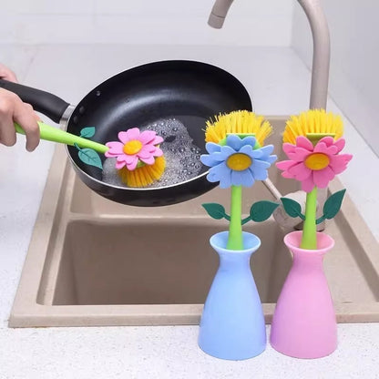 Flower Scrubber with Vase