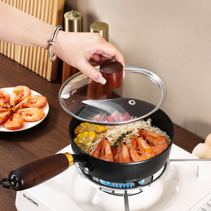 Wooden Handle Pot