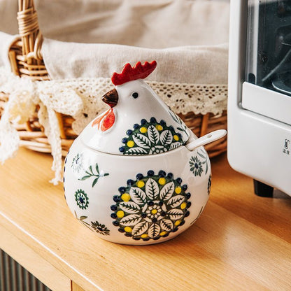 Vintage Hen Spice Jar