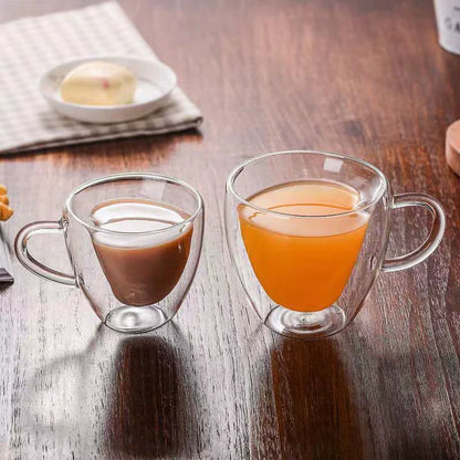 Heart Shaped Double Layer Cup