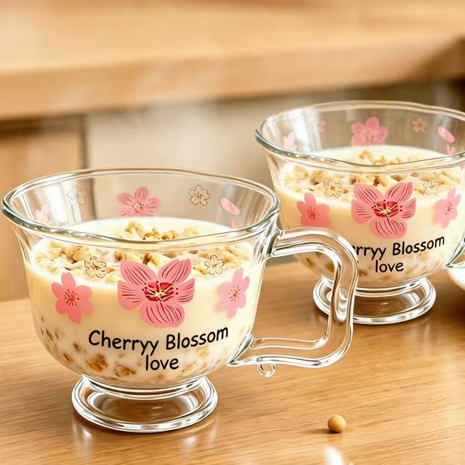 Aesthetic Bloosom Glass Mug