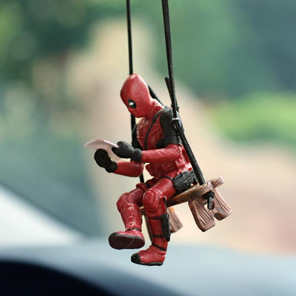 Deadpool Book Reading Car Decor