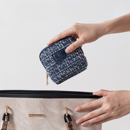 Mini Tweed Jewelry Pouch