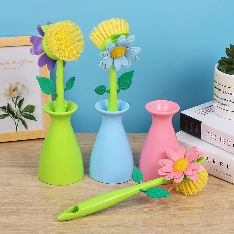 Flower Scrubber with Vase