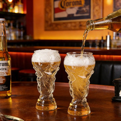 Football Trophy Glass