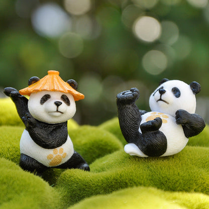 Panda Car Ornament (4 Pieces)