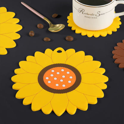 Sunflower pad pot mat (10cm Size)