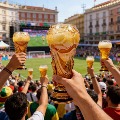 Football Trophy Glass