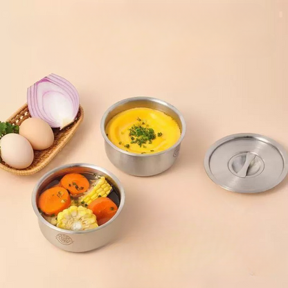 Stainless Steel Steamed Bowl Set
