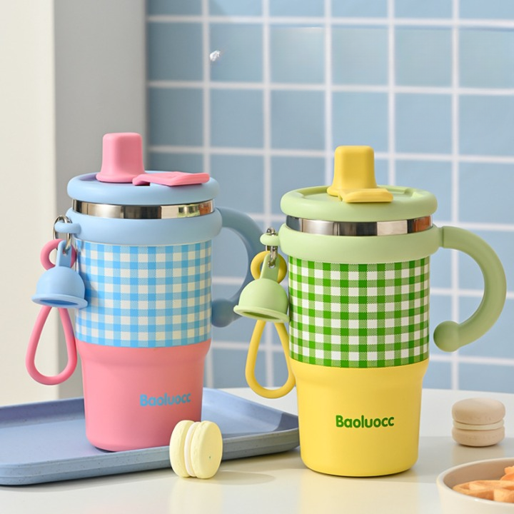 Checkered Steel Tumbler