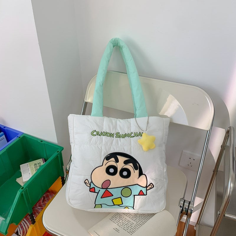 Shinchan Plush Tote Bags