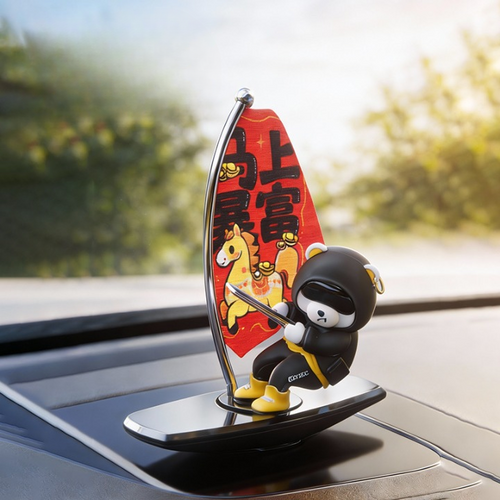 Surfing Panda Car Ornament