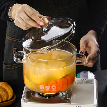 Glass Cooking Pot with Lid