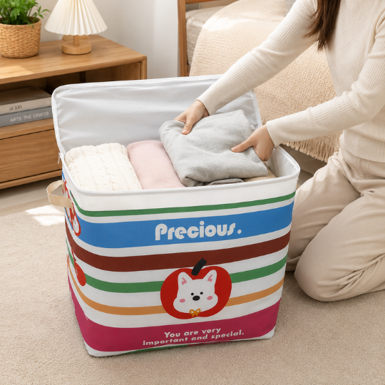 Cute Stripe Storage Bag