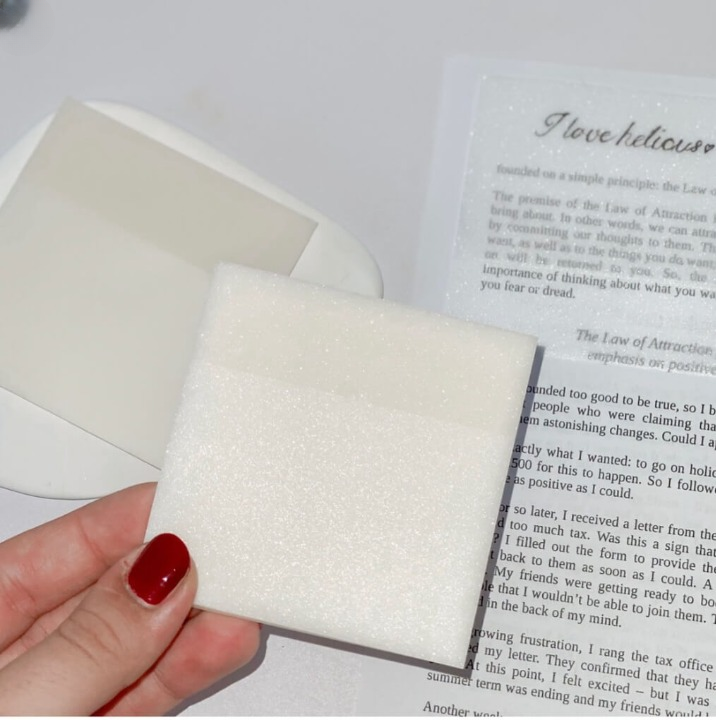 Transparent sticky note