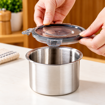 Stackable Airtight Steel Container Set
