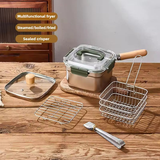 2-in-1 Fryer & Food Storage Container