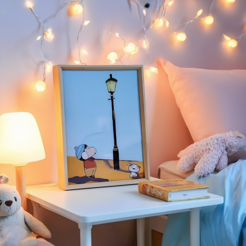 Child & Puppy Glow Art