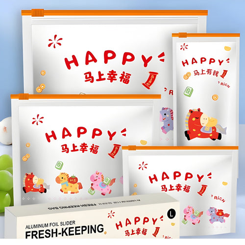Cartoon Slider Zipper Bag