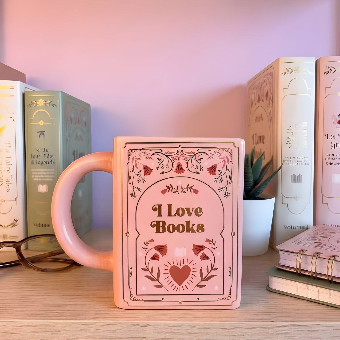 Pastel Book Mug
